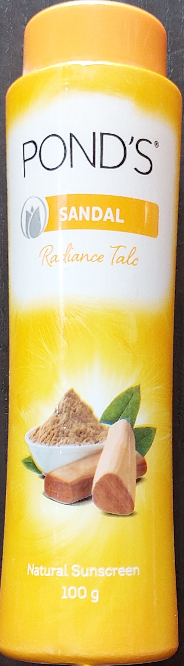 POND'S - Sandal - Radiance Talcum Powder - Natural Sunscreen - 100g | Lazada